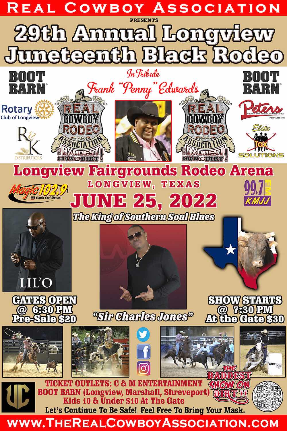 29th Annual Longview Juneteenth Black Rodeo - Real Cowboy Association